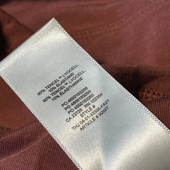 Wilfred Sweetheart Keyhole Longsleeve Top Ashy Rose Size Medium - Picture 7 of 11